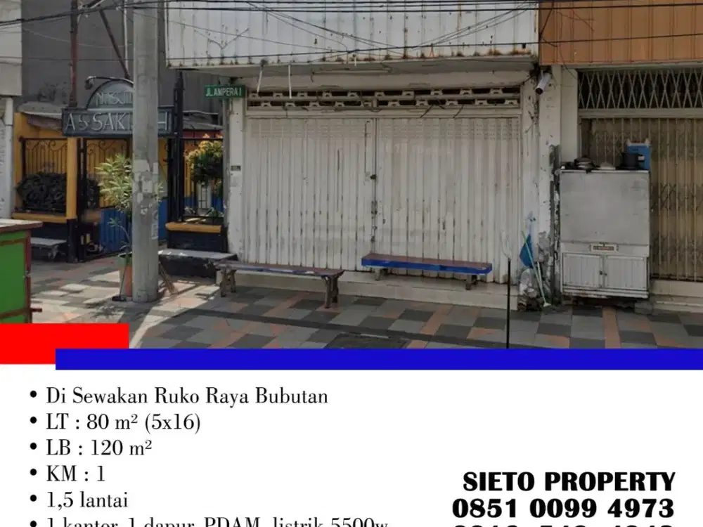 Disewakan Cepat! Ruko Raya Bubutan