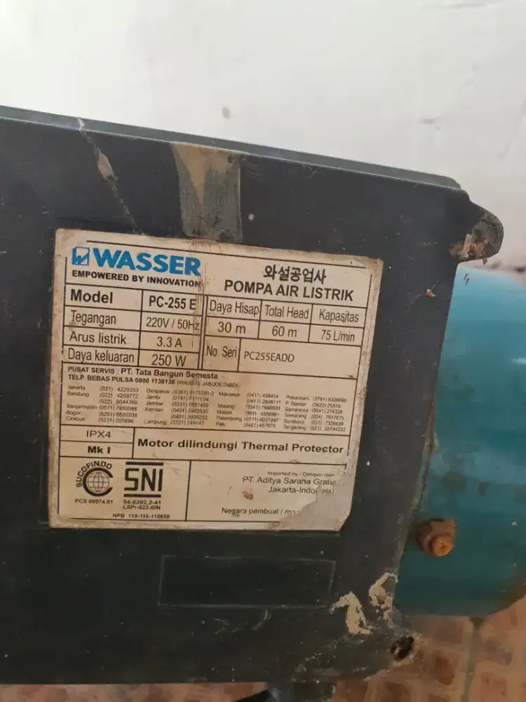 Pompa air Wasser PC 255E