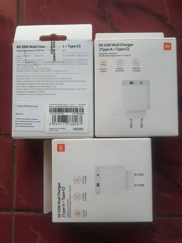 Adaptor Charging Xiaomi 33W turbo charging new