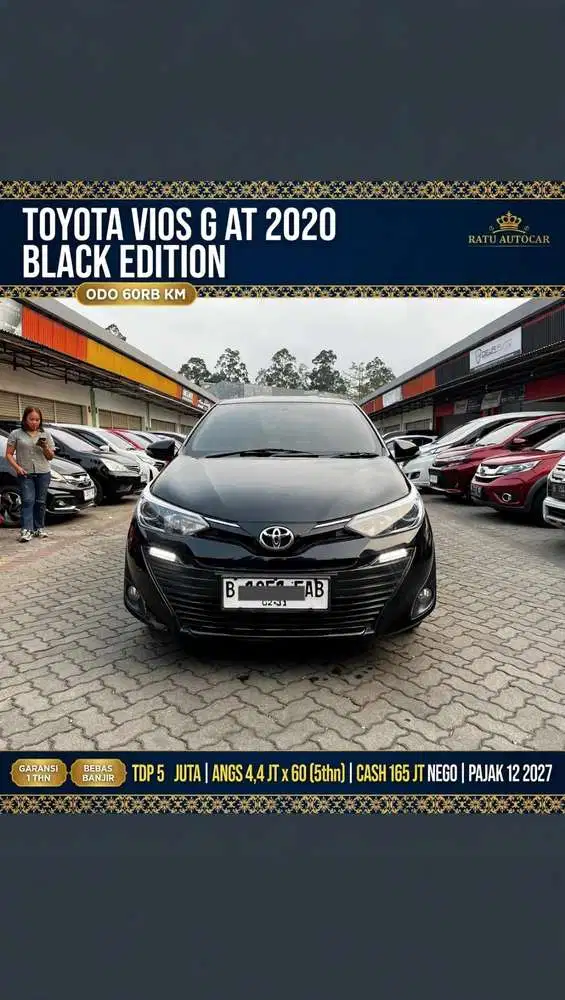 DP PROMO 5JT ALL NEW VIOS G MATIC 2020 FACELIFT BLACK EDITION