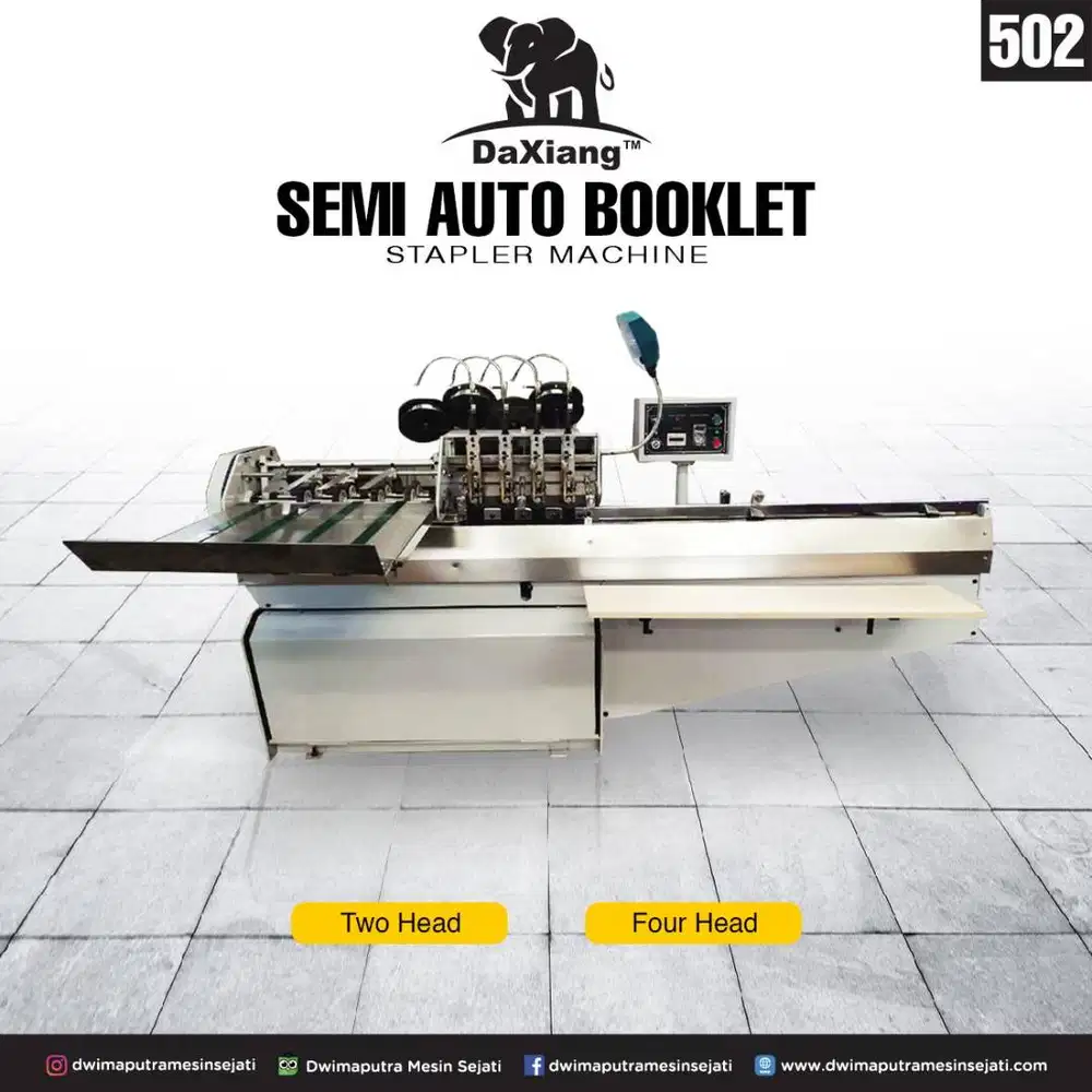 Semi Auto Booklet Stapler Machine