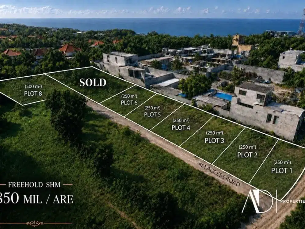 FREEHOLD | KAVLING LAND WITH OCEAN VIEWS IN PANDAWA