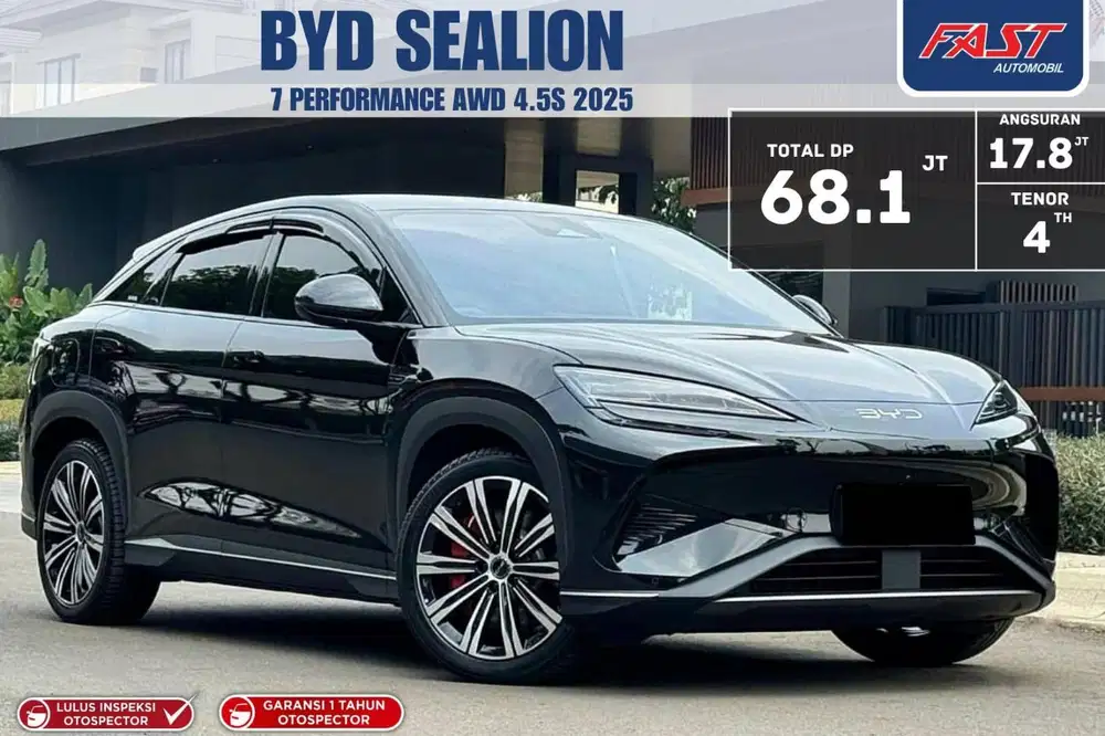 LOW KM.2RB BYD SEALION 7 PERFORMANCE AWD LISTRIK AT PAJAK PANJANG