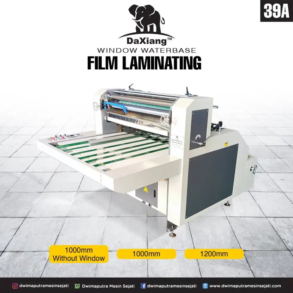 Window Waterbase Film Laminating Machine / Mesin Laminasi Lubang