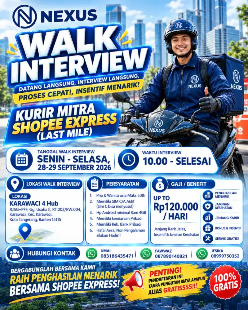 LOKER KURIR LM KARAWACI