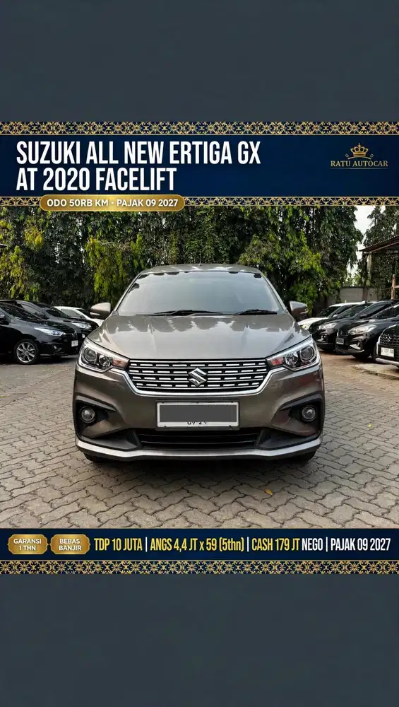 DP 10JT ERTIGA GX MATIC 2020 LOW KM 50 RB  FACELIFT