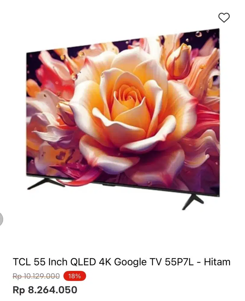 TCL GOOGLE TV 4K 55inci