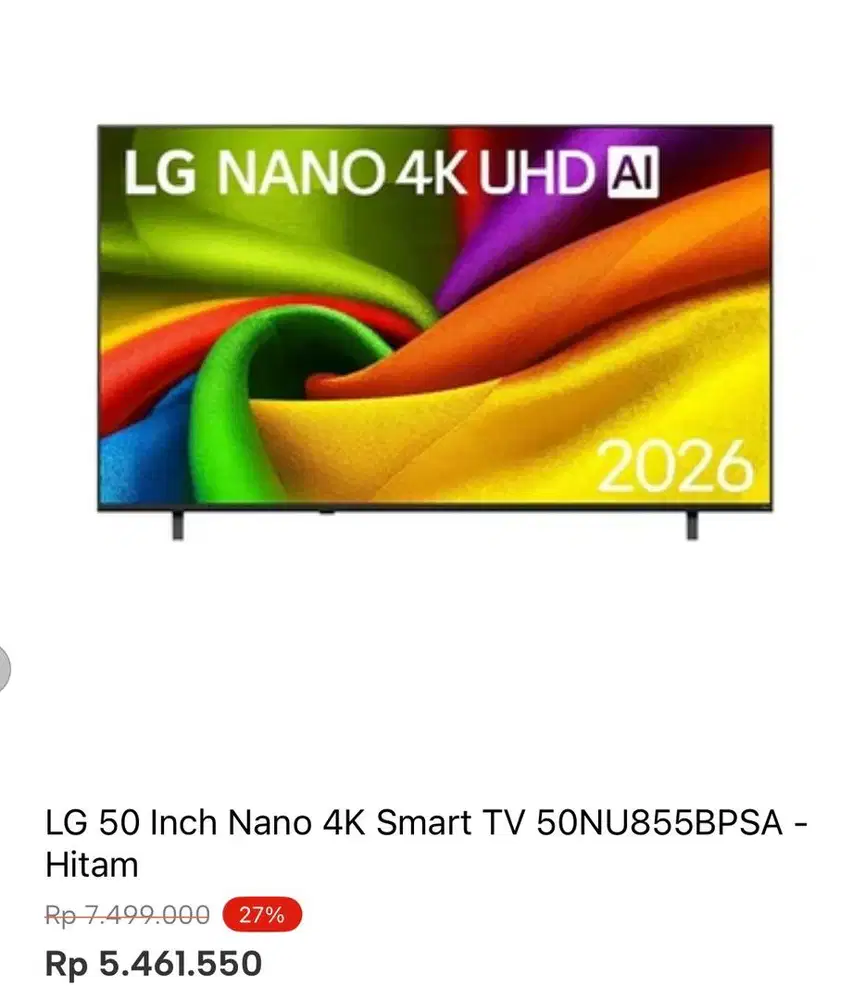 LG SMART TV 4K 50inci