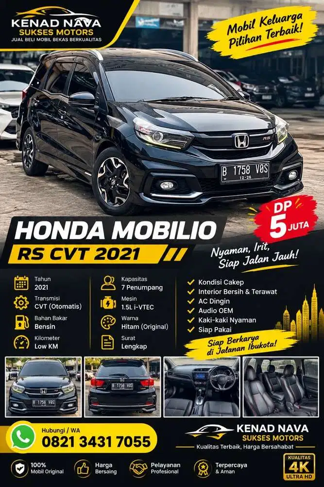 Best Deal DP 5 juta Honda Mobilio RS Matic 2021