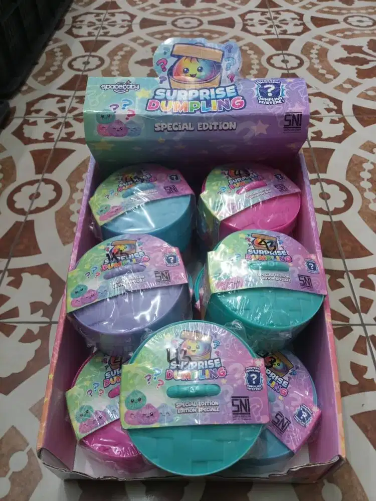 mainan anak squishy dumpling gliter jumbo