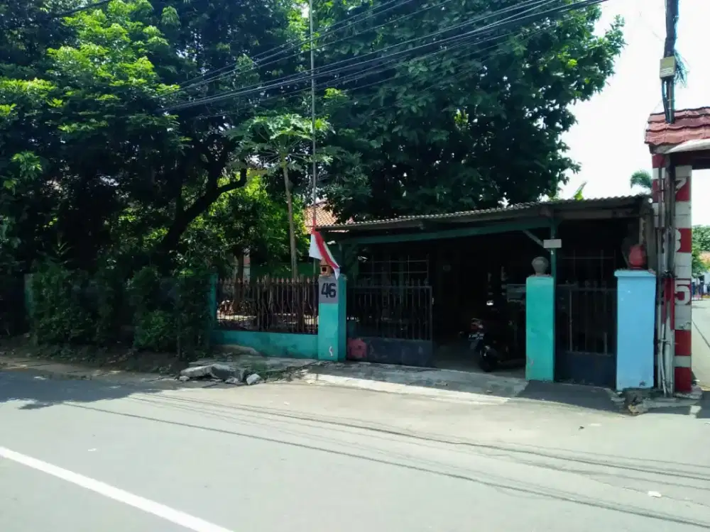 Rumah bangunan lama cocok tu usaha hook pinggir Jl. RAYA