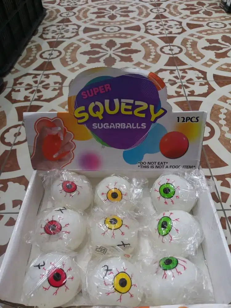 mainan anak squishy waterball mata