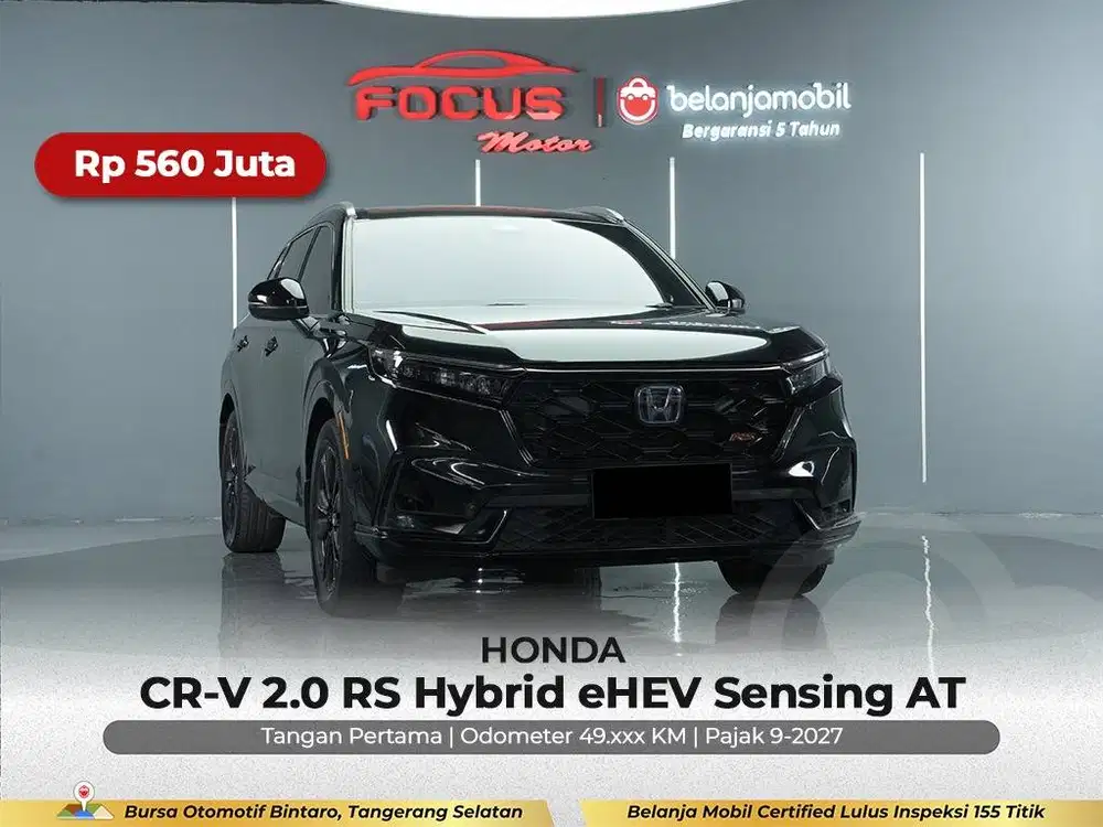[GARANSI 5TH] Honda CR-V CR V CRV 2.0 RS Hybrid Sensing 2023/2024/2025