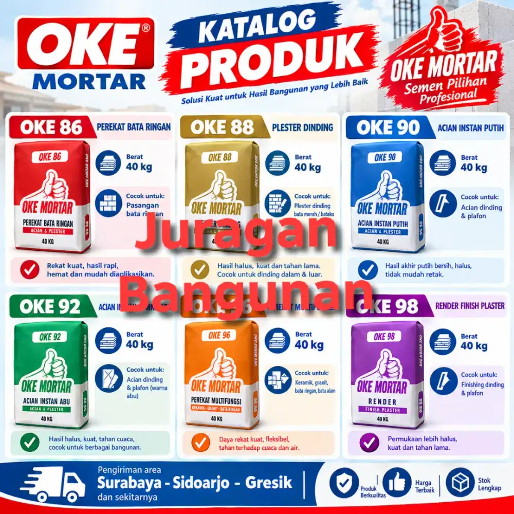 Semen Mortar Perekat Bata ringan