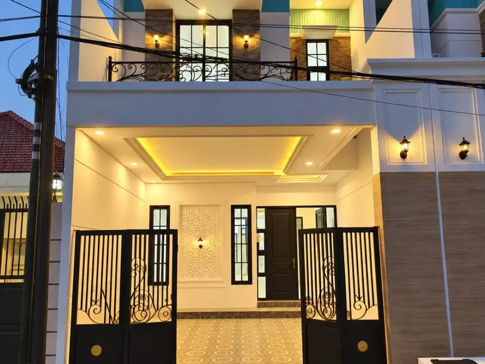 For Sale Rumah Baru Gress di Babatan Pantai Utara Surabaya Timur Semi Classic Minimalis