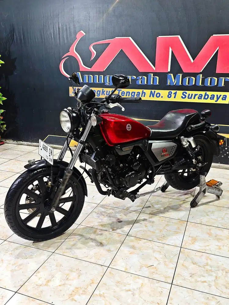 Beneli Evo 200cc Red Metalic Mewah Th 2018. Anugerah Motor Rungkut