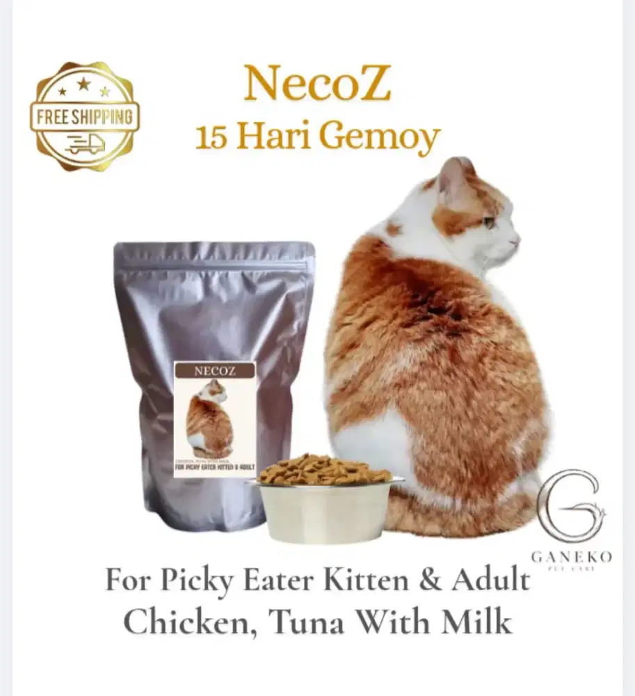 NecoZ CatFood Fatter Makanan Kucing Kitten Adult Penggemuk Picky Eater