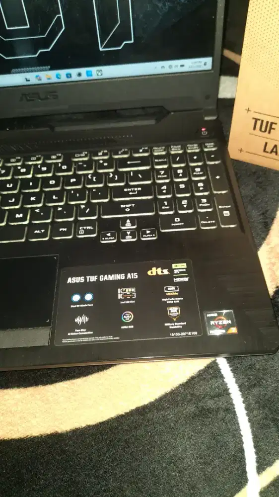 Asus A15  Ryzen 7 5800H , Ram 16 GB ,SSD 512 RTX 3060. Full set