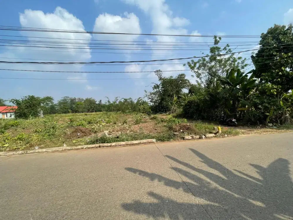 Tanah Cisauk Termurah - SHM 170Jtan - Strategis Pinggir Jalan Dekat Stasiun Jatake - 10 Menit Tol Legok