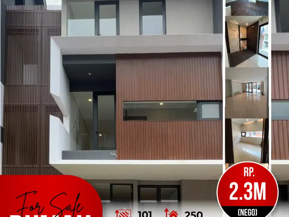 Rumah tipe Mezanine 3.5 Lantai di Telaga Bodas