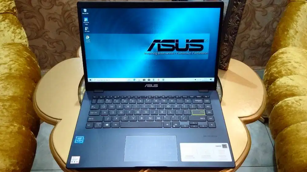 Laptop Slim Siap Skripsi Zoom Asus E410M intel N4020 Ram 4GB SSD 256GB