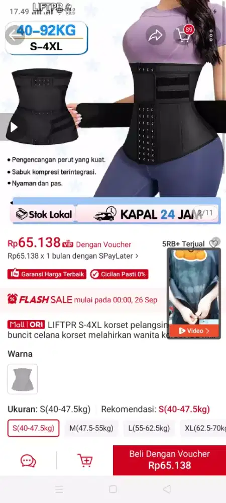 korset Bisa untuk wanita hamil maupun untuk olahraga