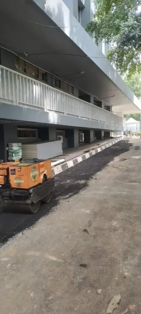 Bongkar bangunan tua cut and fill Galian basement