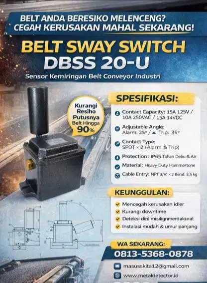 [ORIGINAL] Belt Sway Switch DBSS-20U IP65 -