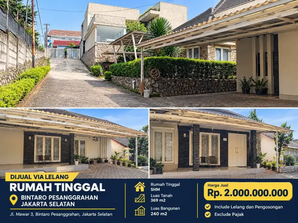 Rumah murah bintaro pesanggrahan jakarta selatan