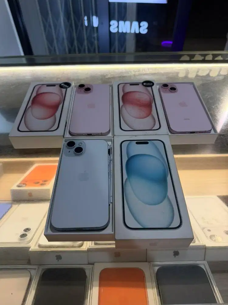 Iphone 15 basic 128gb iBox pink dan blue bh 86% lengkap original