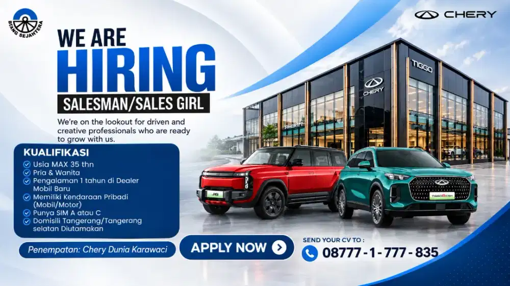 Dibutuhkan Marketing Mobil Baru