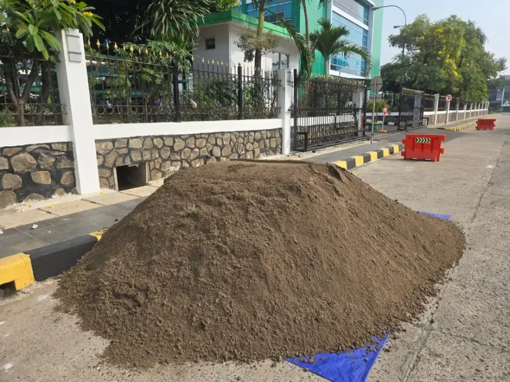 Material makadam basecourse pasir pasang