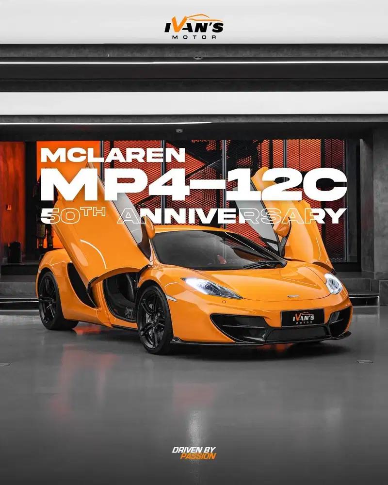 MCLAREN MP4 - 12C 50th Anniversary 2013 LOW KM 6,xxx Orange On Black