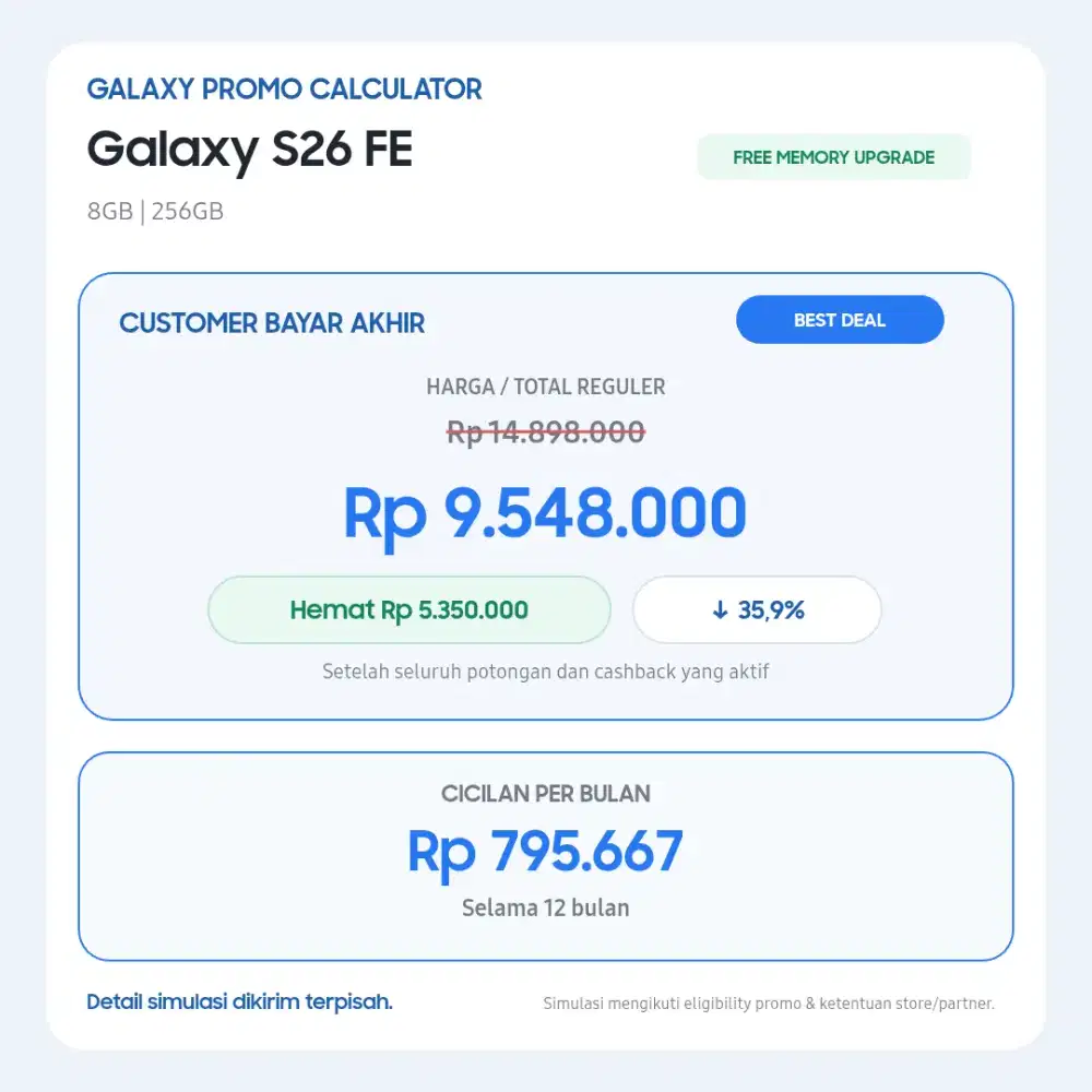 Samsung galaxy S26fe