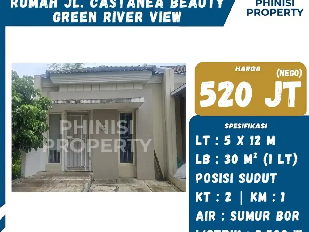 Rumah Dijual Jl. Castanea – Beauty Green River View