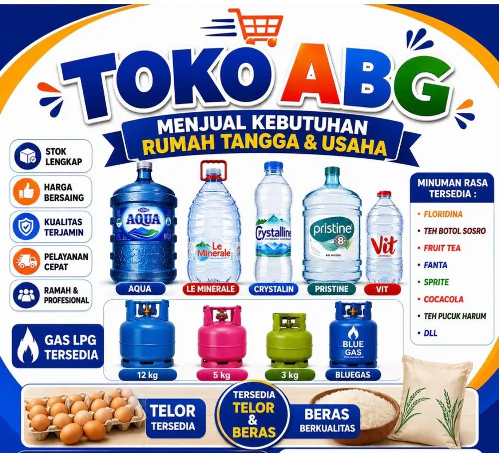 Kurir air galon gas dan lain2