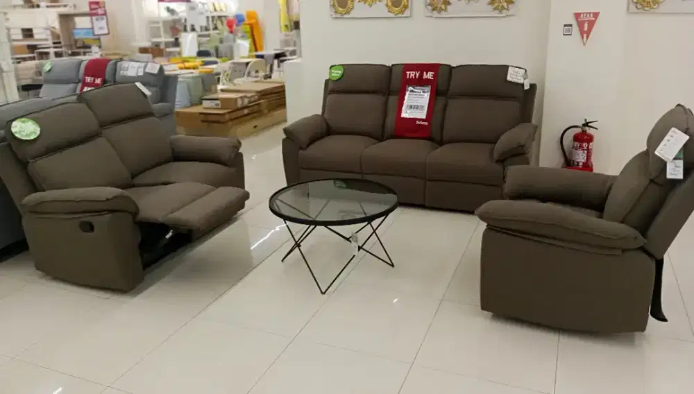 JUAL MURAH SOFA SET RECLINER