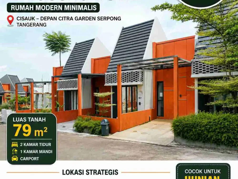 Rumah Ready Stok siap Tinggal depan Gading Serpong