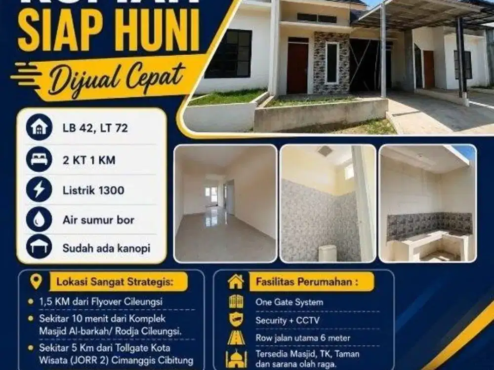 Baru Rumah di Cileungsi Cibubur Hunian Modern Nyaman