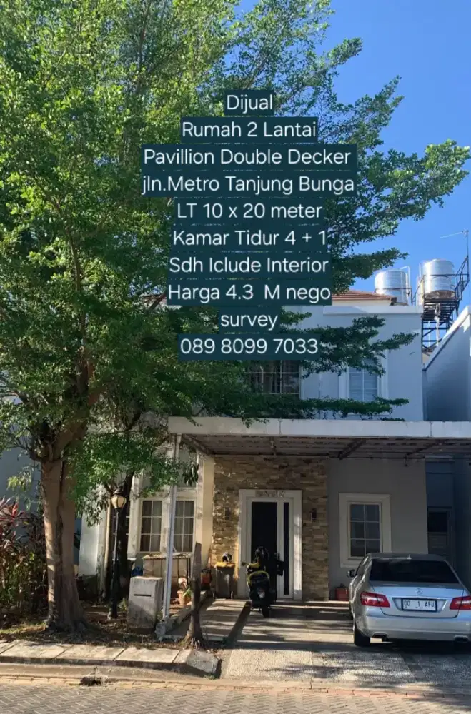 Dijual Rmh Pavillion Residence jln.Metro Tanjung Bunga ada Interior