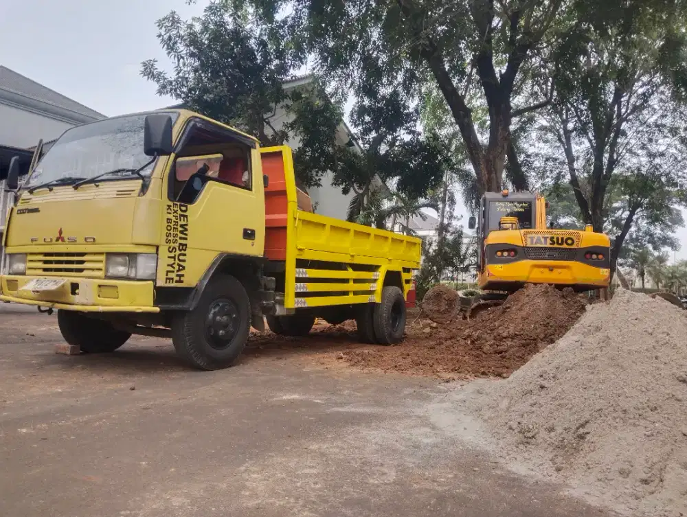Jasa buang puing, sampah proyek, pengurugan dll