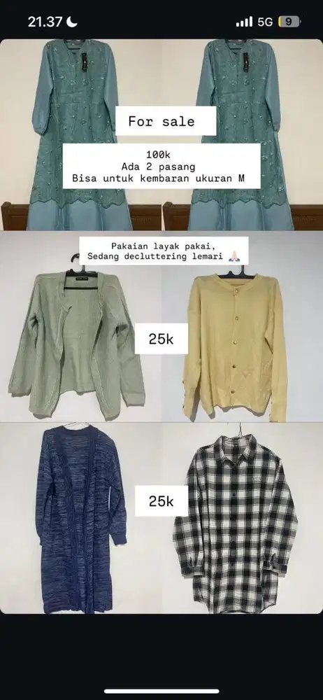 DI JUAL PAKAIAN BEKAS PRIBADI
