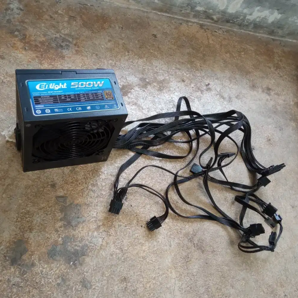 PSU Enlight Black 500W 80+ Bronze