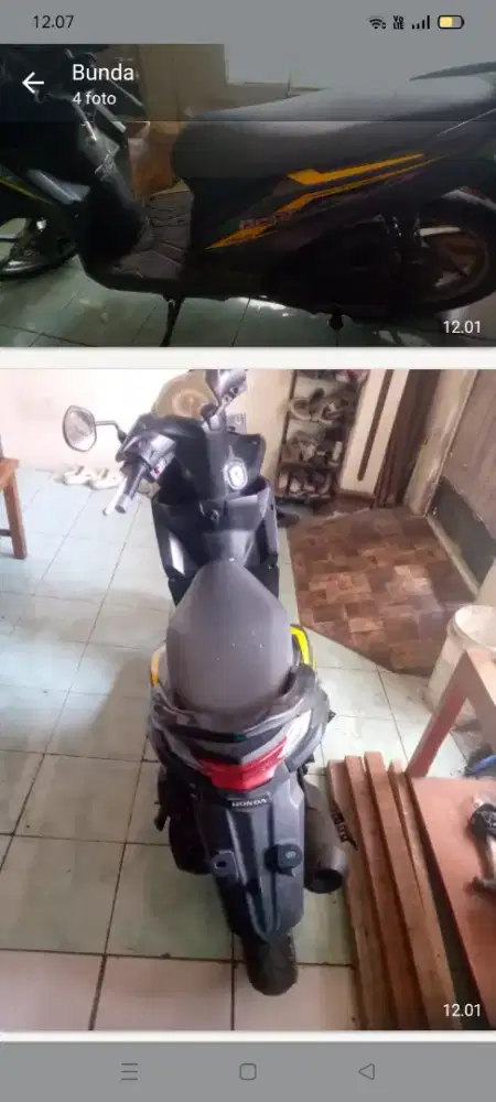 Di jual motor bit th 2014 stnk