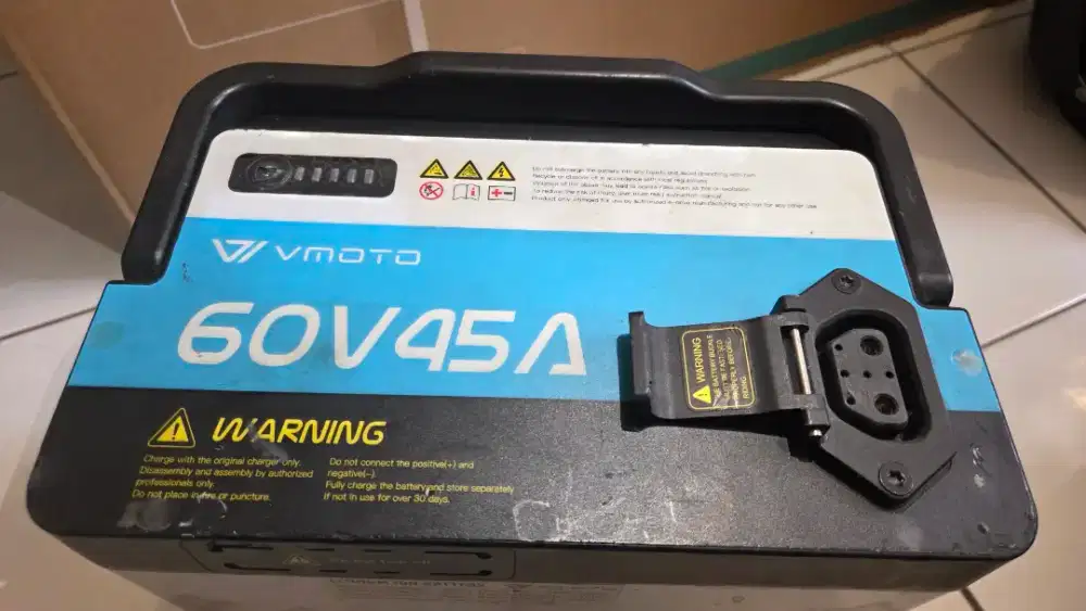 Baterai lithium Vmoto 60v 45a Alva one, Charged Rimau dll