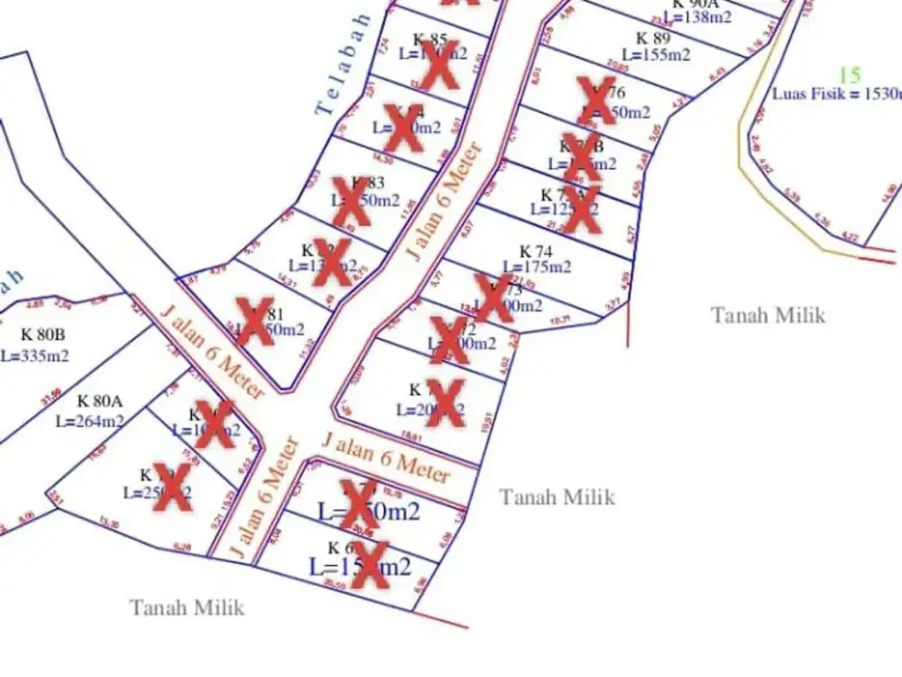 Tanah Kavling Luas 150 M2 Dekat Jalan Utama, Mengwi - Badung