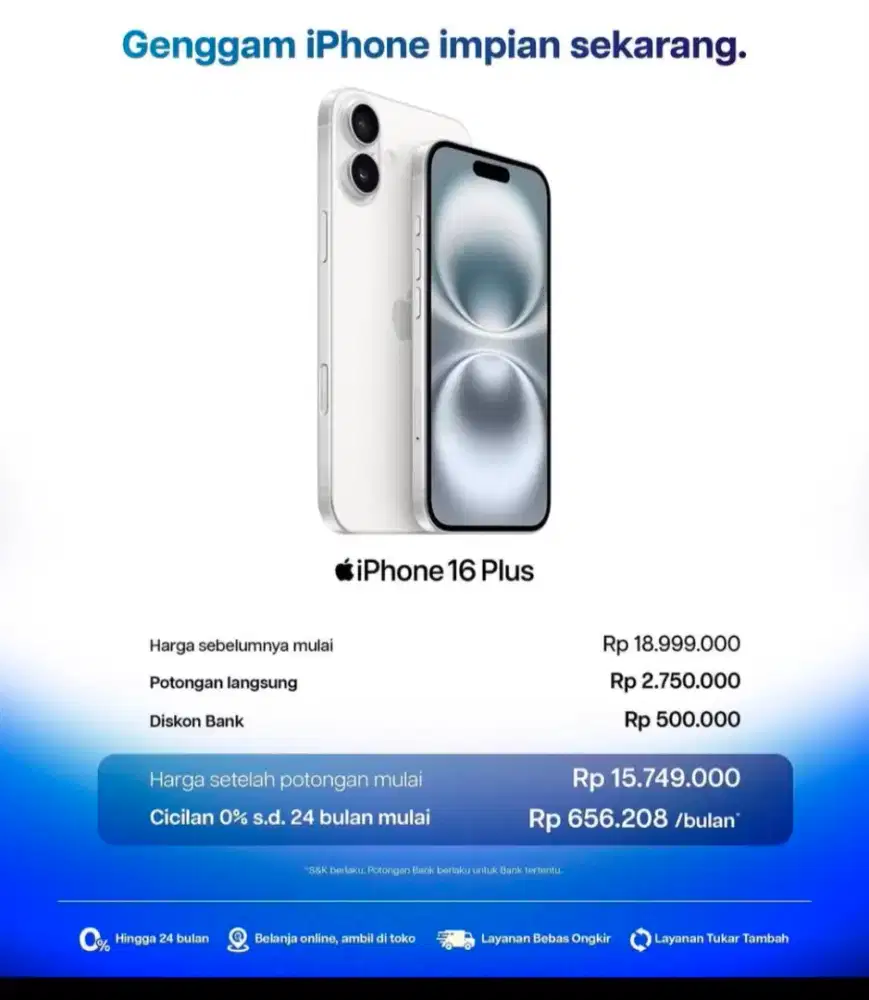 Kredit iphone 16 plus