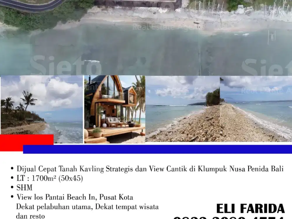 Dijual Cepat Tanah Kavling Strategis dan View Cantik di Klumpuk Nusa Penida Bali