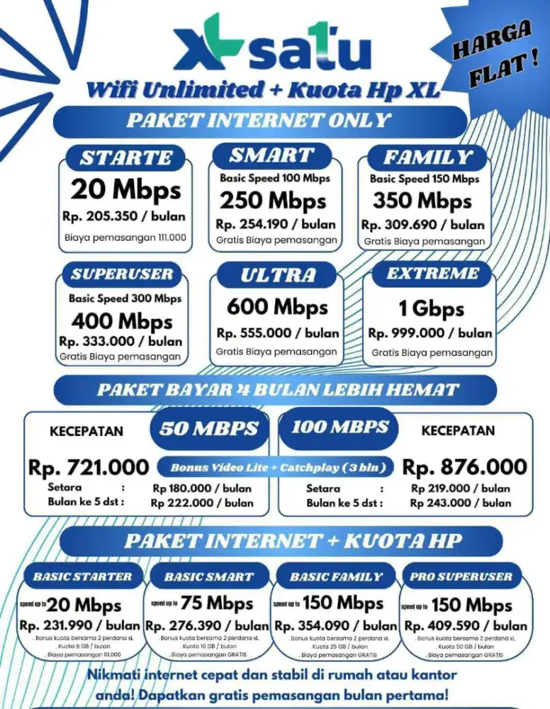 Wifi murah XL satu