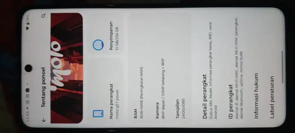 hp moto G57 POWER 5G